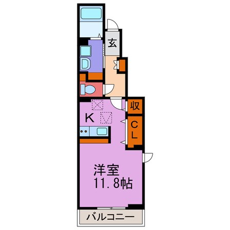 エスペランサ中仁野Ⅴ・Ⅵの物件間取画像